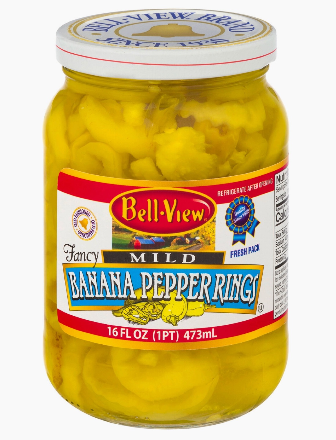 Bell View Mild Banana Peppers Rings 16oz