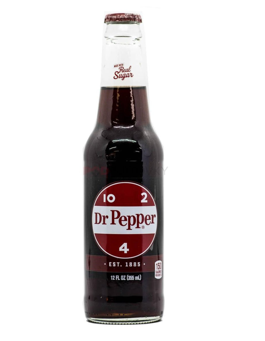 Dr Pepper Real Sugar Glass Bottle