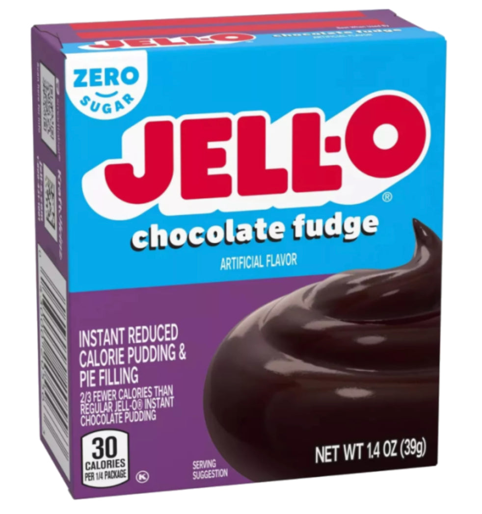 Jell-O Sugar Free Chocolate Fudge instant Pudding BB April 26