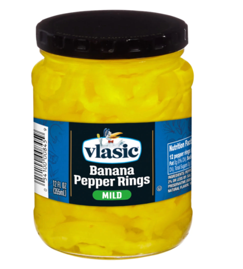 Vlasic Deli Style Banana Pepper Rings Mild 12oz