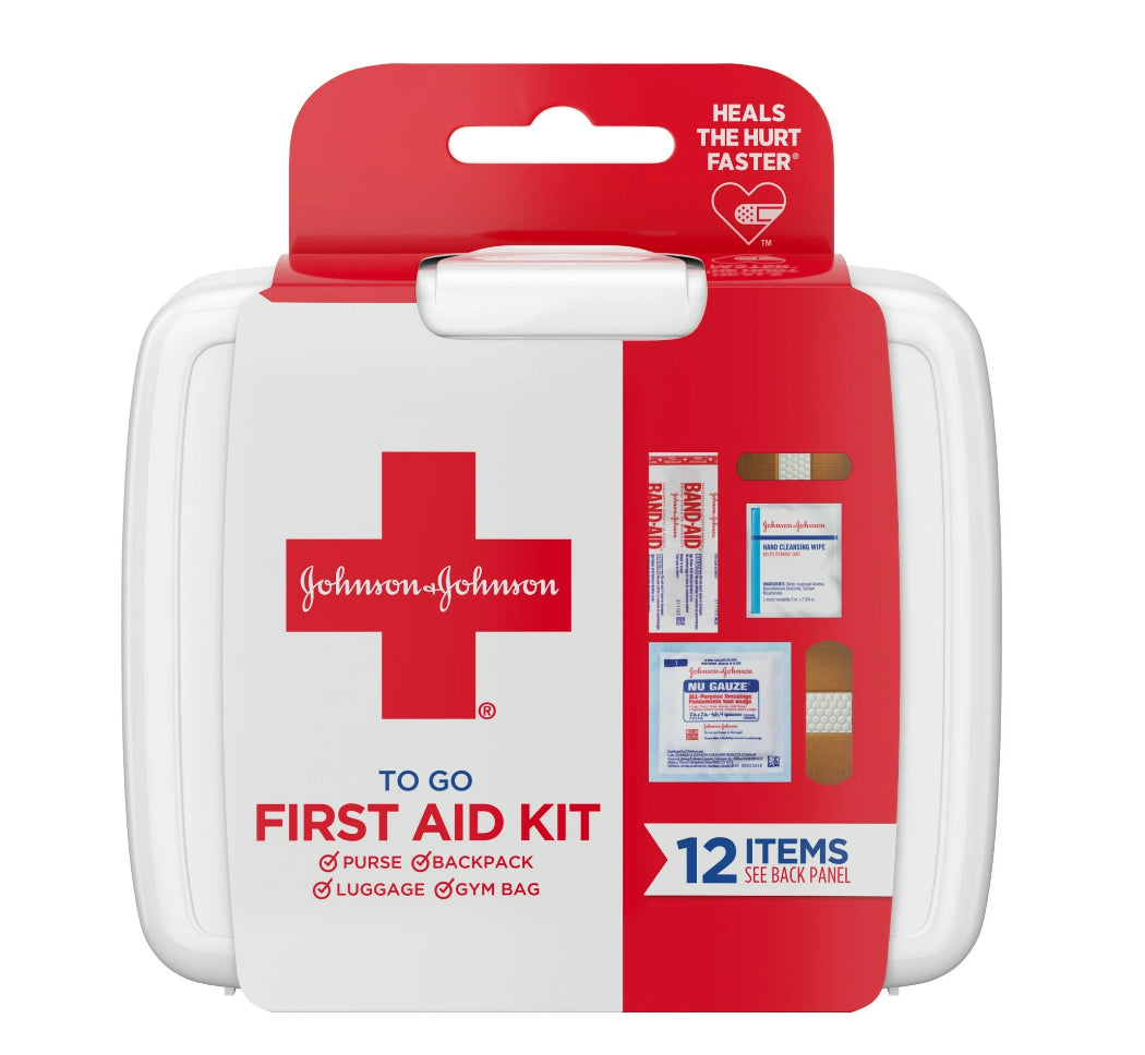 Johnson & Johnson 12 Piece First Aid Travel Pack