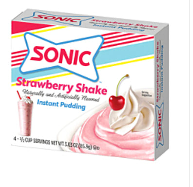 Sonic Banana Shake Flavor Pudding