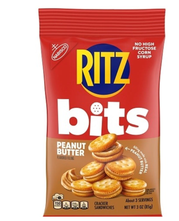 Ritz Bits Peanut Butter Sandwich Crackers. BB June 26