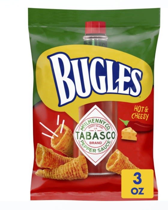 Bugles Hot & Cheesy with Tabasco