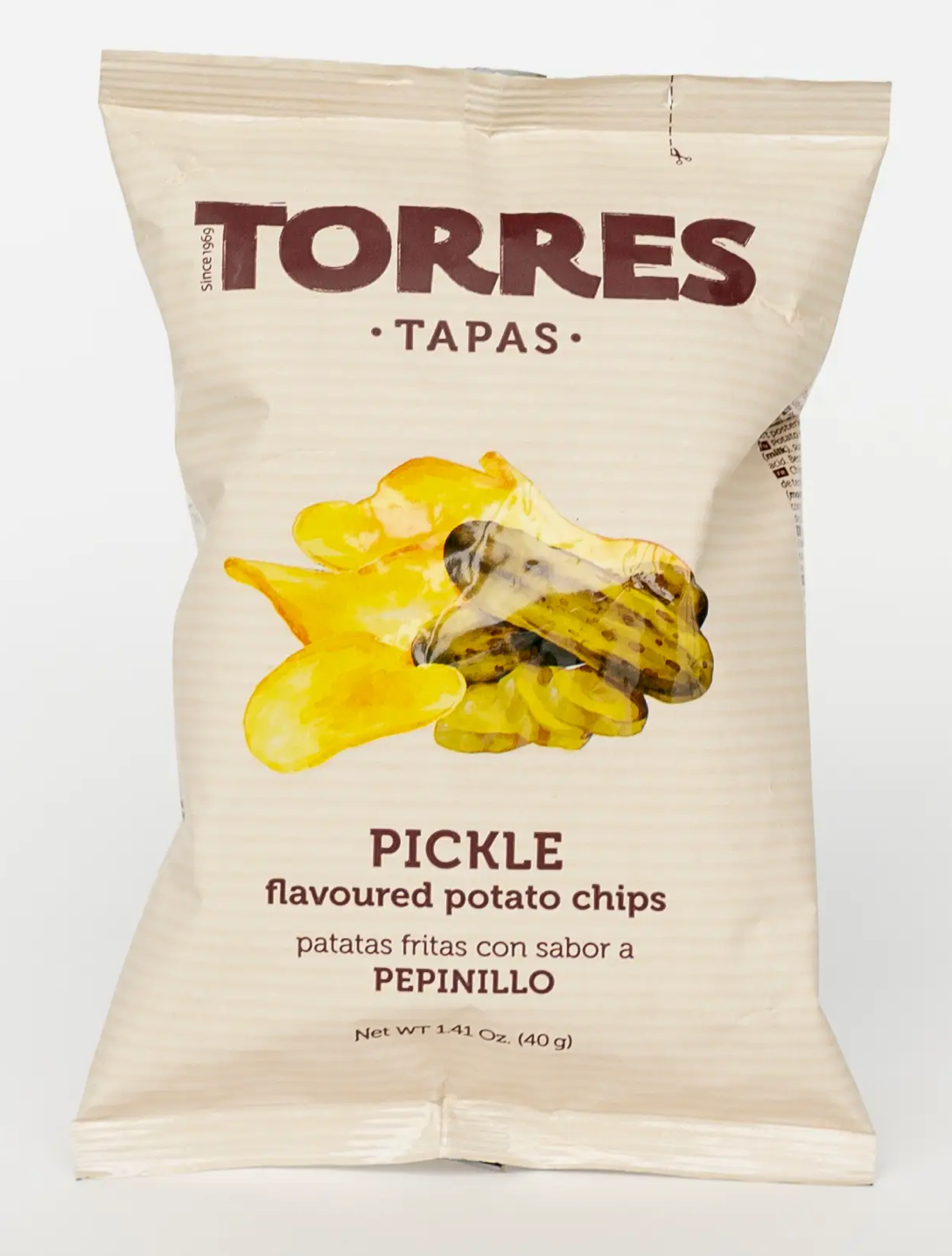 Torres Pickle Flavored Potato Chips 40g