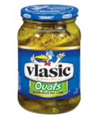 Vlasic Kosher Dill Pickle Ovals. 473g