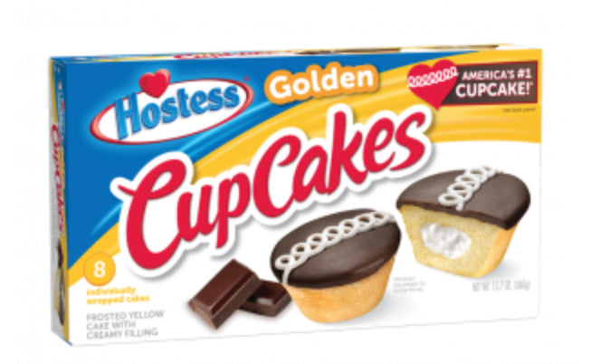 Hostess Golden Cupcakes 8 count box