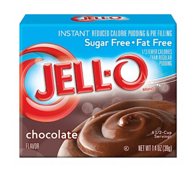 Jell-O Sugar Free Chocolate instant Pudding BB April 26