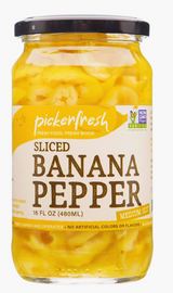 Sliced Banana Peppers  16oz