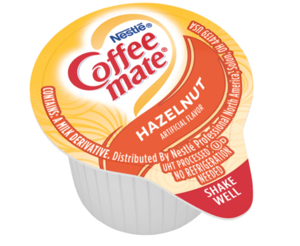 Coffee-Mate Hazelnut Liquid Coffee Creamer Single Serve 50 count