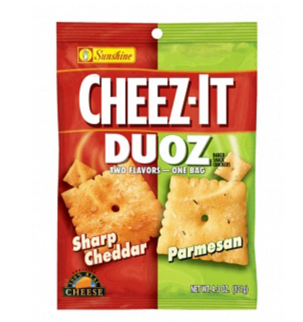 Cheeze It Duoz Sharp Cheddar & Parmesan