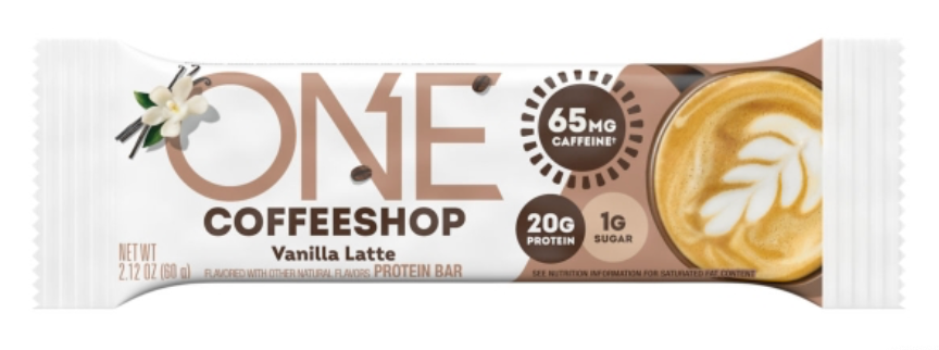 One Coffeeshop Vanilla Latte' Protein Bar