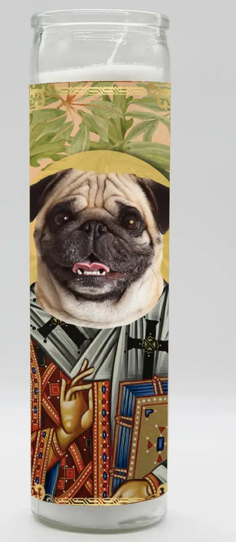 Saint Pug Candle