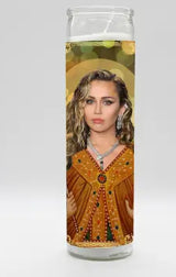 Saint Miley Cyrus Candle