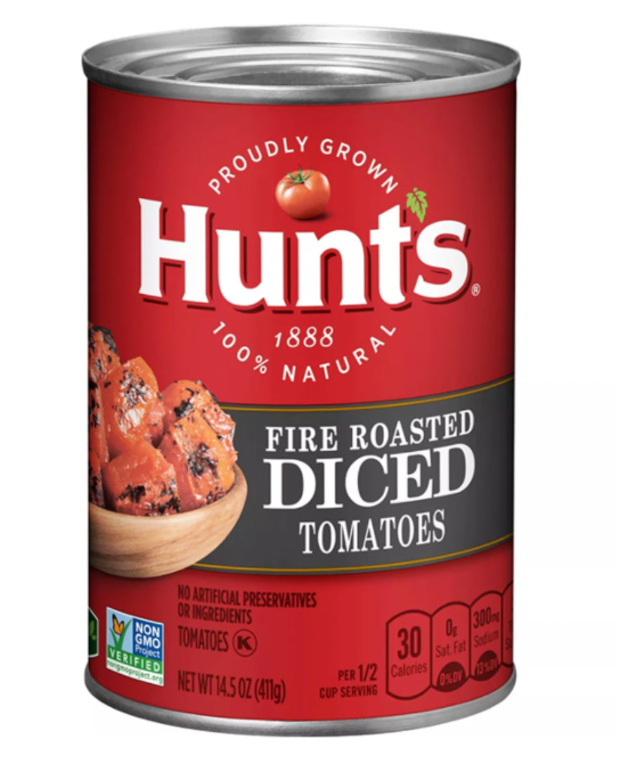 Hunt's Fire Roasted Diced Tomatoes