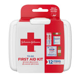 Johnson & Johnson 12 Piece  First Aid Travel Pack