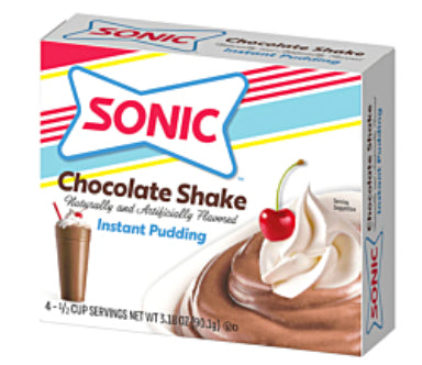 Sonic Chocolate Shake Flavor Pudding