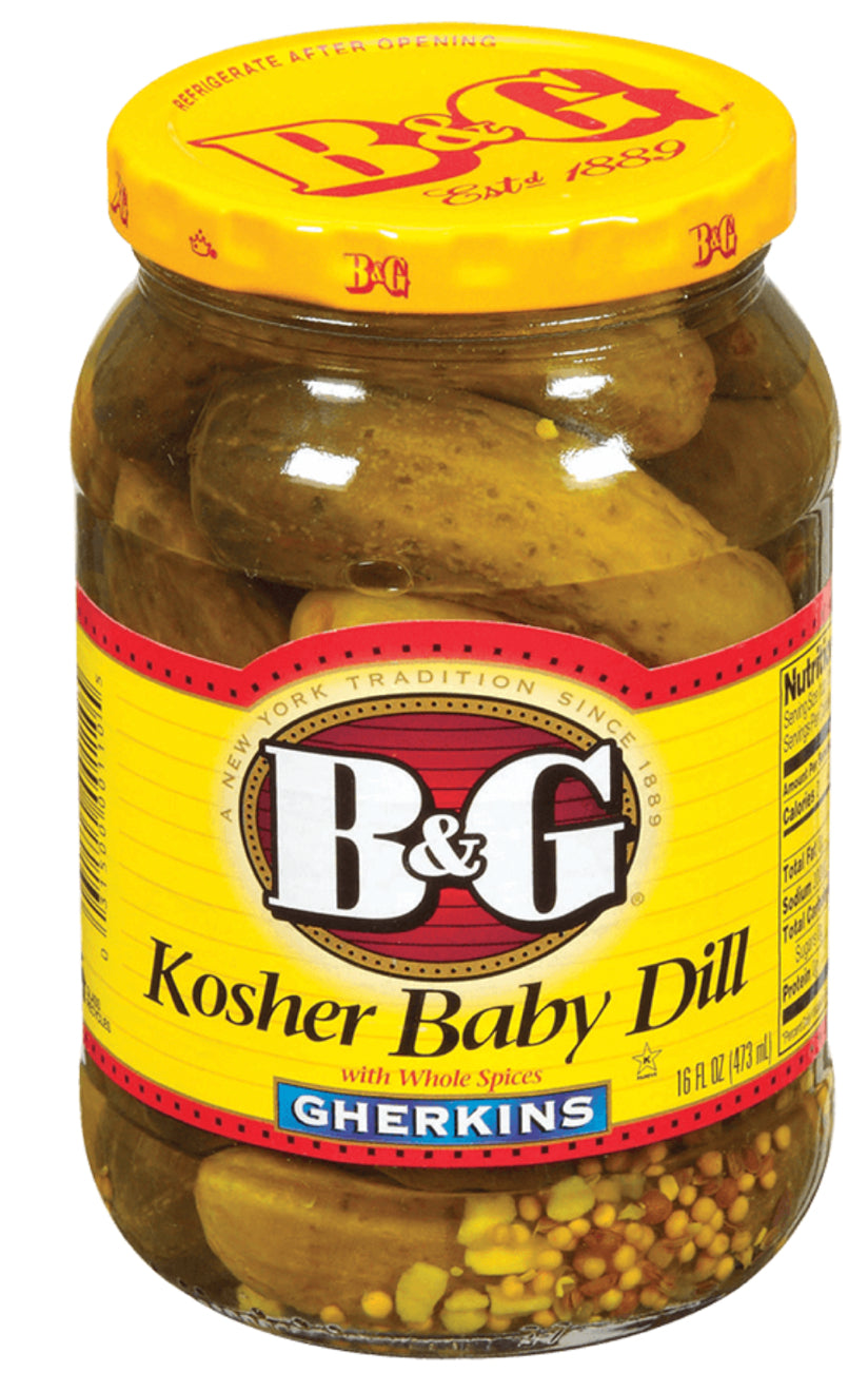 B&G Whole Kosher Dill Pickles 945ml