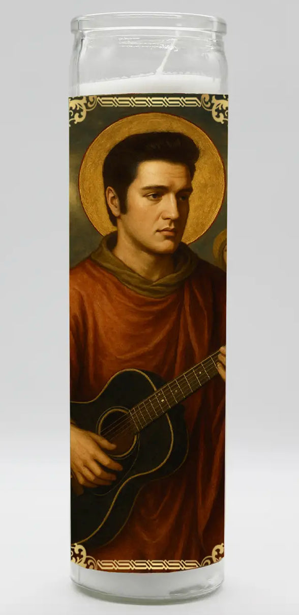 Saint Elvis Candle