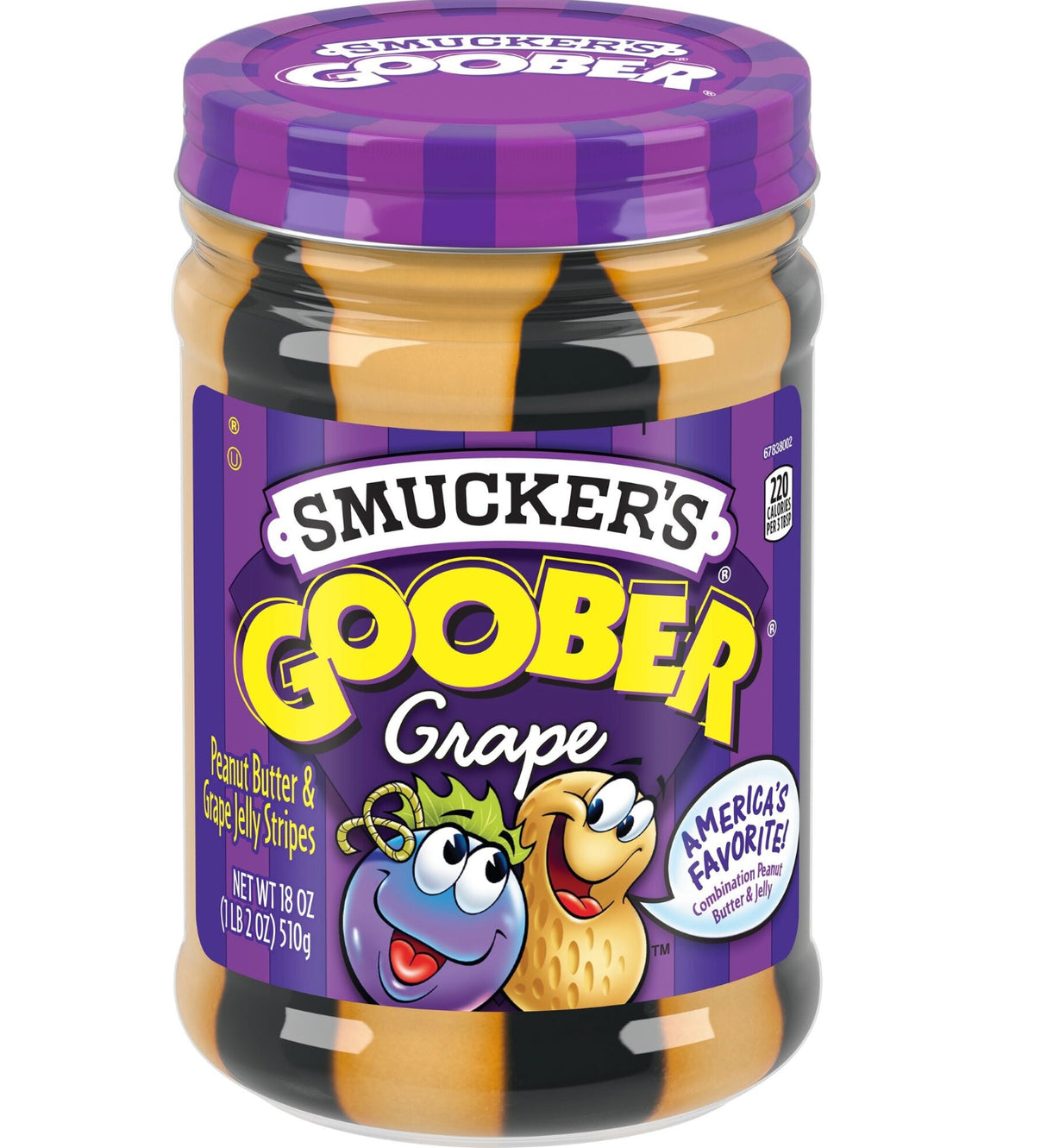 Smucker's Goober Grape Peanut Butter & Jelly Stripes